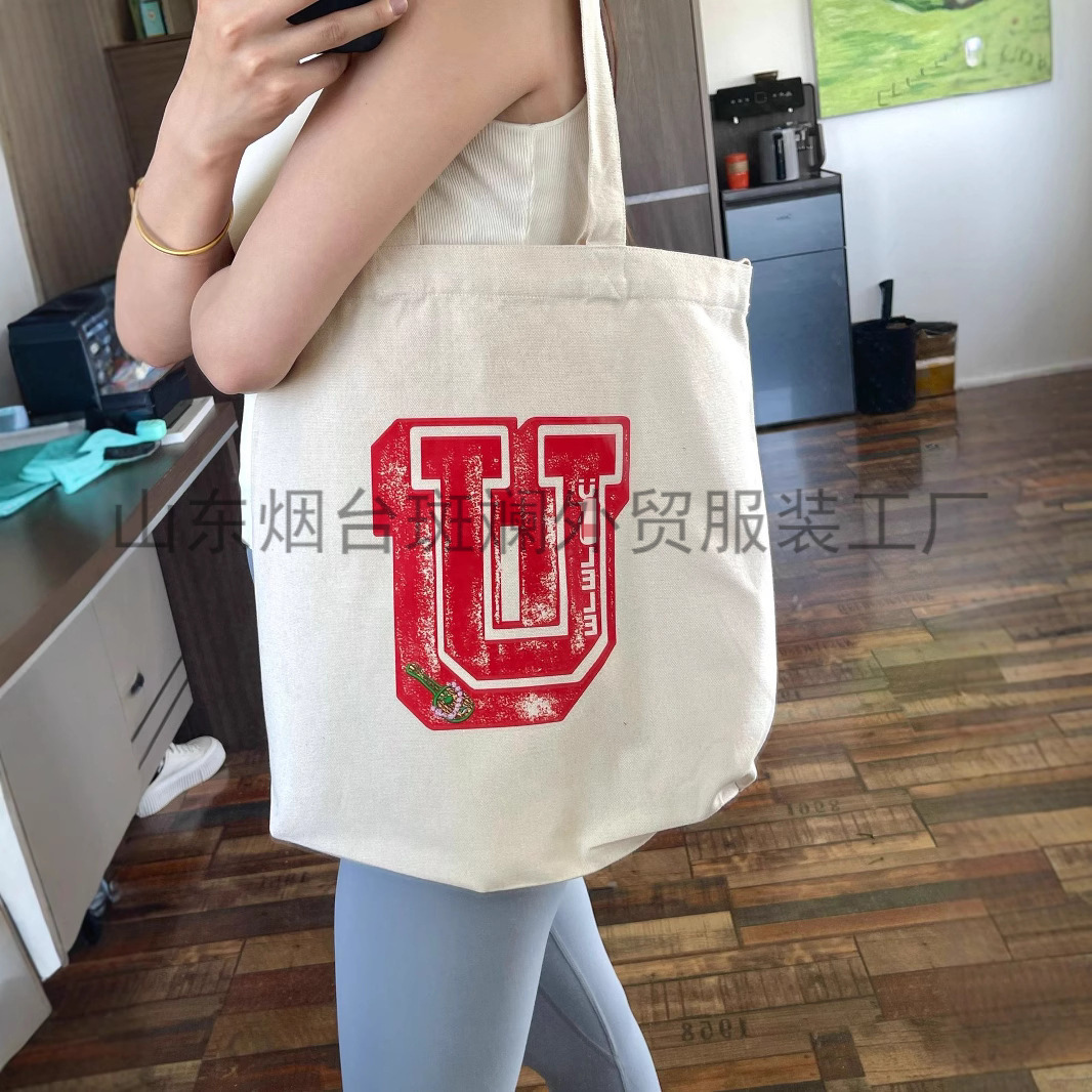 原工厂直供外贸服装45R吉它刺绣帆布包百搭帆布包斜跨包单肩包情L