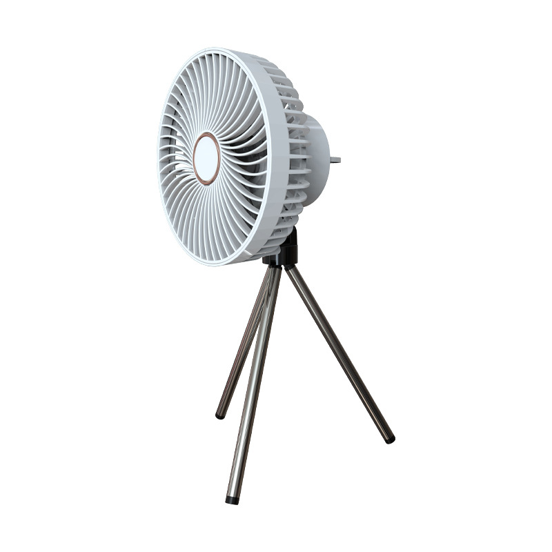 Nuevo camping al aire libre iluminación eléctrica retráctil ventilador de escritorio USB trípode ventilador dormitorio colgando ventilador de techo