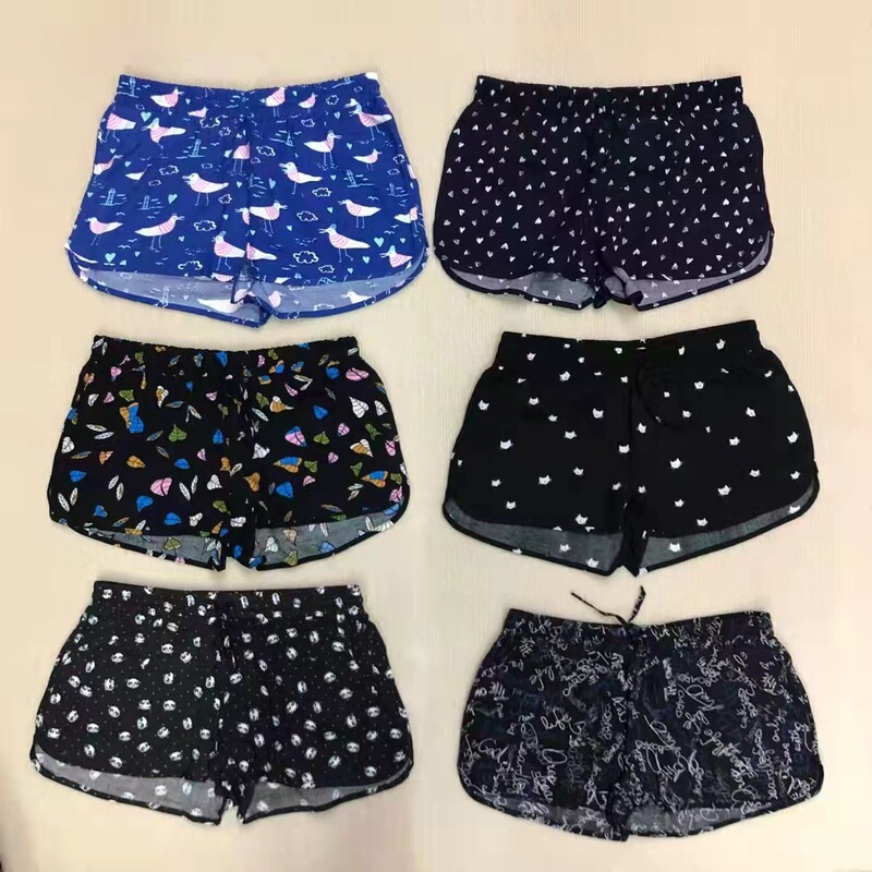 Women Shorts Ladies 100% Cotton Printed Shorts Women Wholesale Cheap Summer Trendy Shorts
