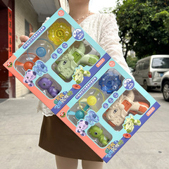 Children's flying saucer gyro gun toy can launch with flying saucer gun boy with light battle gyro toy set