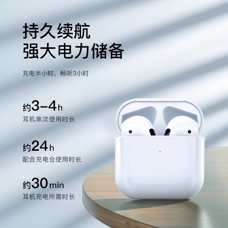 华强北四代pro4双耳入耳式超长待机续航无线蓝牙耳机快充立体声|undefined