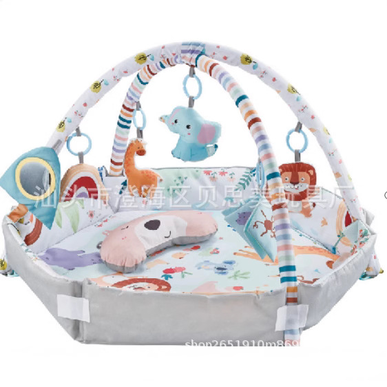 Ventas transfronterizas de bebés hexagonal almohadilla de juego multifuncional almohadilla de rastreo infantil almohadilla de piso anti-caída tienda de campaña almohadilla de rastreo educación temprana