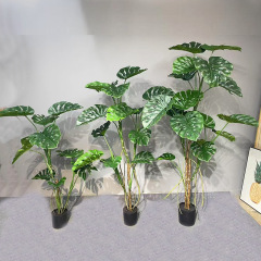 シミュレーション植物亀背樹熱帯緑植大鉢植え床置き置物リビングルーム室内装飾ホテル偽亀背樹