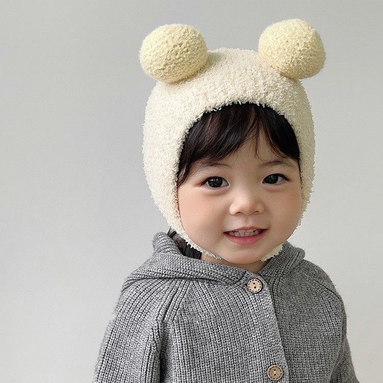 秋冬款超萌搞怪婴幼儿毛线护耳帽男女儿童宝宝毛绒帽保暖婴儿帽子|undefined