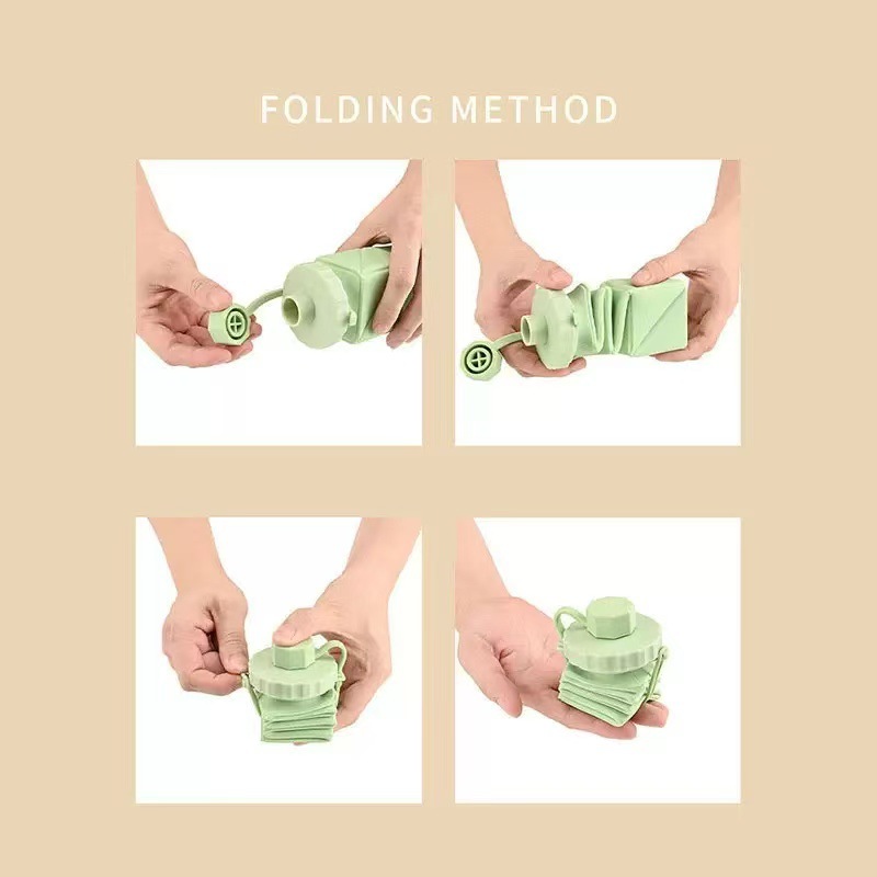 Bottle Outdoor Travel Cycling Portable Telescopic Large Capacity Folding Silicone Water Cup_voghion.com