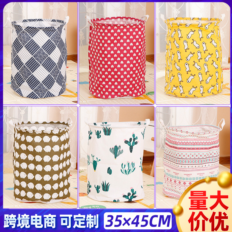 Cesta de lavandería de tela plegable, para ropa sucia y juguetes, para hogar, al por mayor
