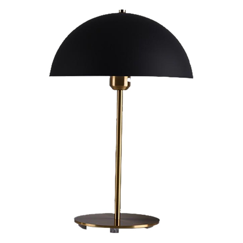 Chica dormitorio lámpara de noche seta medio yuan hotel habitación creativa hierro decorativo lámpara color LED lámpara de mesa