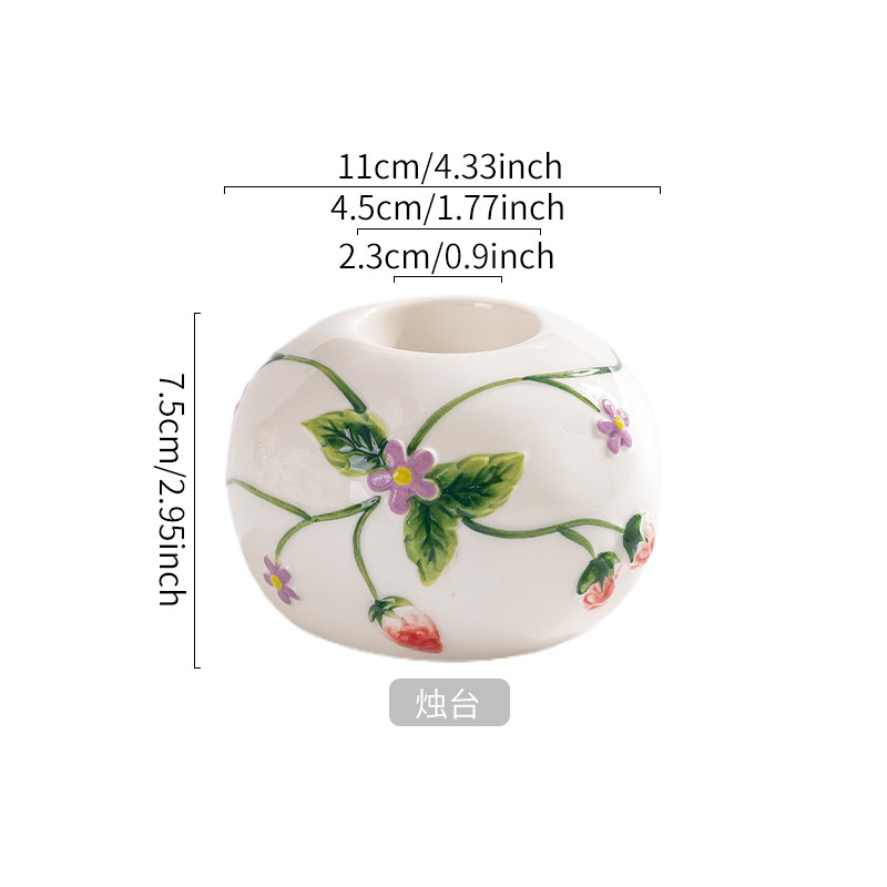简约陶瓷蜡烛香薰炉装饰客厅桌面烛光晚餐气氛烛台摆件多场景用途|undefined