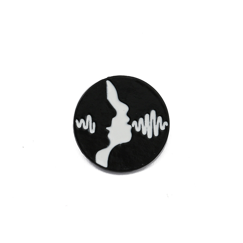 9g Weight Brooches Classification Daily Occasion Alloy Material Geometric Pattern Unisex Gender Stoving Varnish Design Retro Style Retro Pin Geometric Alloy Stoving Varnish Unisex Brooches 3