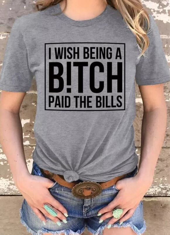 In Stock Amazon Walmart Foreign Trade New Model I Hope Letter Print Elegant and Stylish Loose Fit Short Sleeve T-Shirt In Stock Amazon Walmart Foreign Trade New Model I Hope Letter Print Elegant and Stylish Loose Fit Short Sleeve T-Shirt