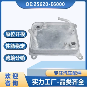 25620-E6000 подходит для масляного радиатора двигателя Hyundai Kia. 25610-E6000 новый масляный радиатор.