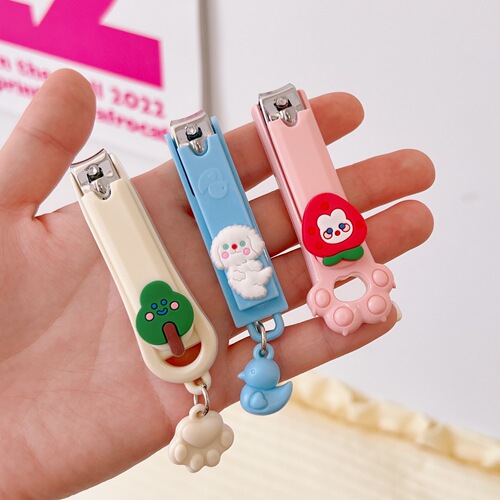 Cute Cartoon Girl Heart Nail Clipper Single Pack Convenient Creative Children's Nail Clipper Small Household Nail Clipper