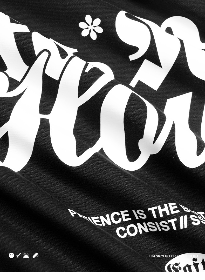 Camiseta masculina de marca de moda americana, manga curta, solta, tamanho grande, 220g, camisa de casal de hip hop de rua_voghion.com