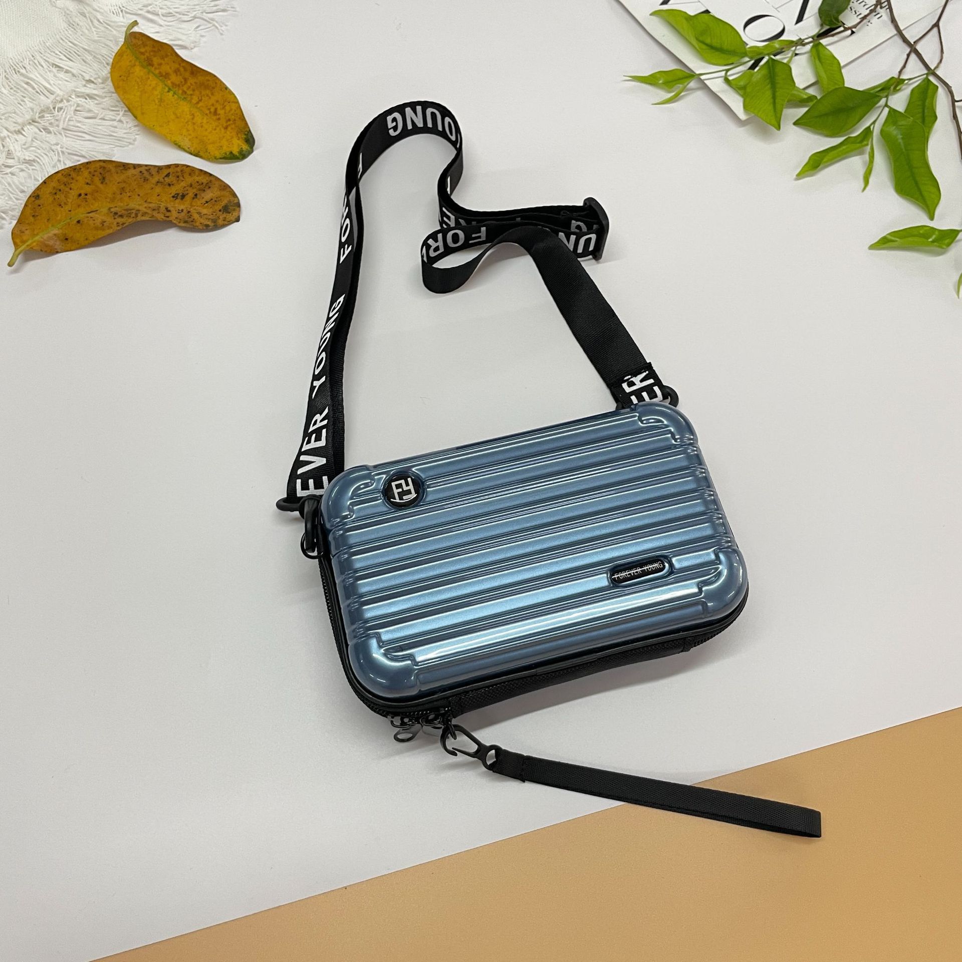 PC duro Shell bolsa de cosméticos fijo LOGO hombro mensajero bolsa de viaje conveniente bolsa de lavado bolsa de almacenamiento de equipaje