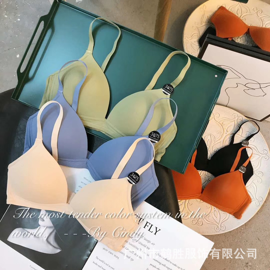 Venta directa de fábrica comercio electrónico transfronterizo Sudeste de Asia Vietnam Tailandia damas sin costuras sujetador de recogida lateral cómodo