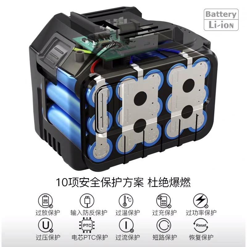 General Daye 48VF88VF batería de llave eléctrica recargable 21V amoladora angular sierra eléctrica martillo batería de litio de alta potencia