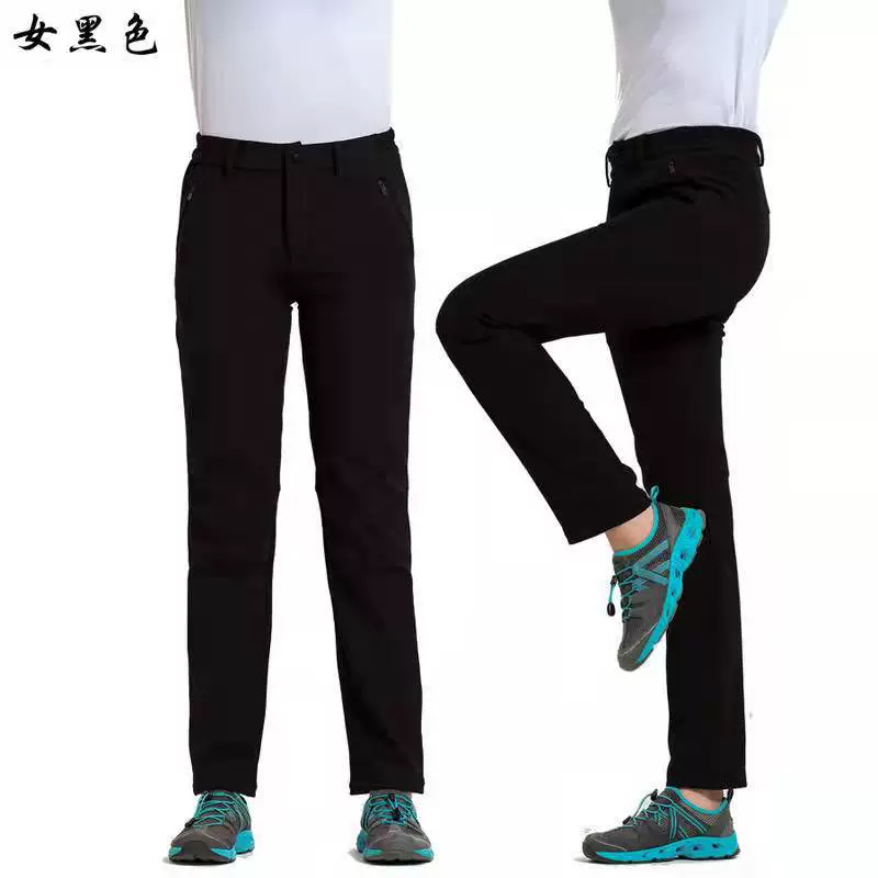 Осенне-зимние прямые брюки без ремня, элегантные Пригородные повседневные утолщенные тонкие черные брюки с высокой талией, женские брюки