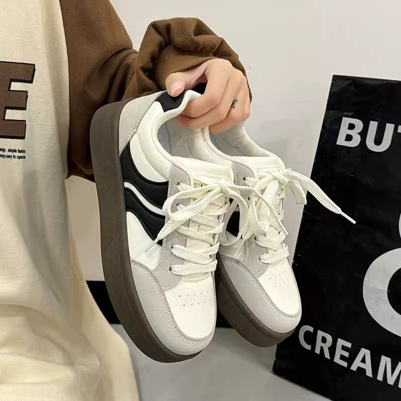 Туфли на толстой подошве, немецкая обувь 2024 новая весна и осень, дикая повседневная обувь