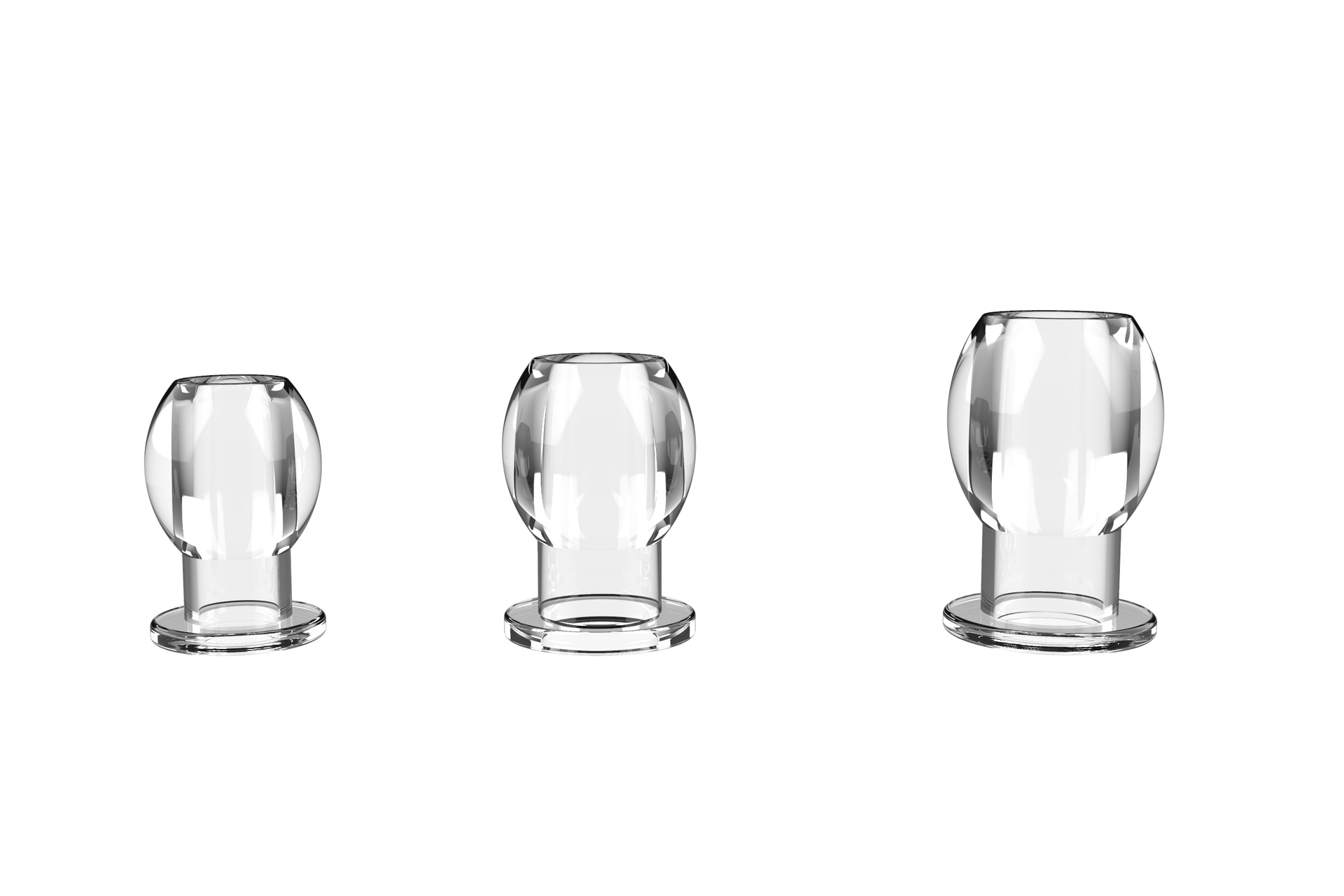 中空大中小号透明色肛塞