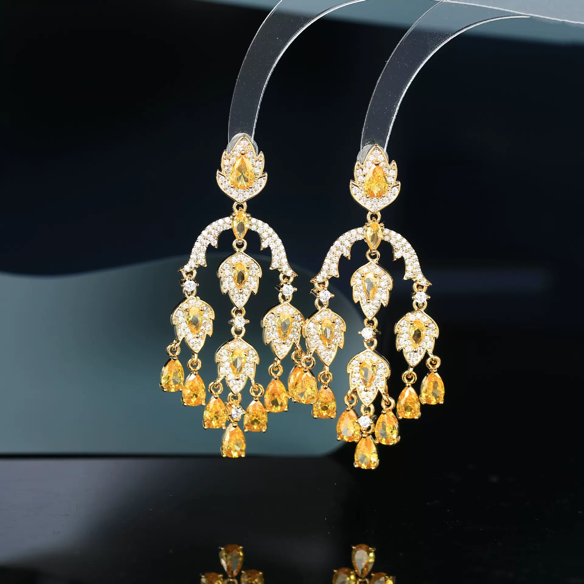 2022新款流苏花卉造型轻奢时尚百搭耳钉女s925银针高级感耳饰批发