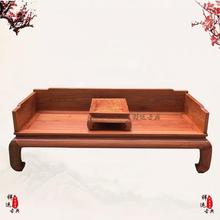 缅甸花梨木86公分两件套罗汉床大果紫檀客厅罗汉睡榻实木沙发家具
