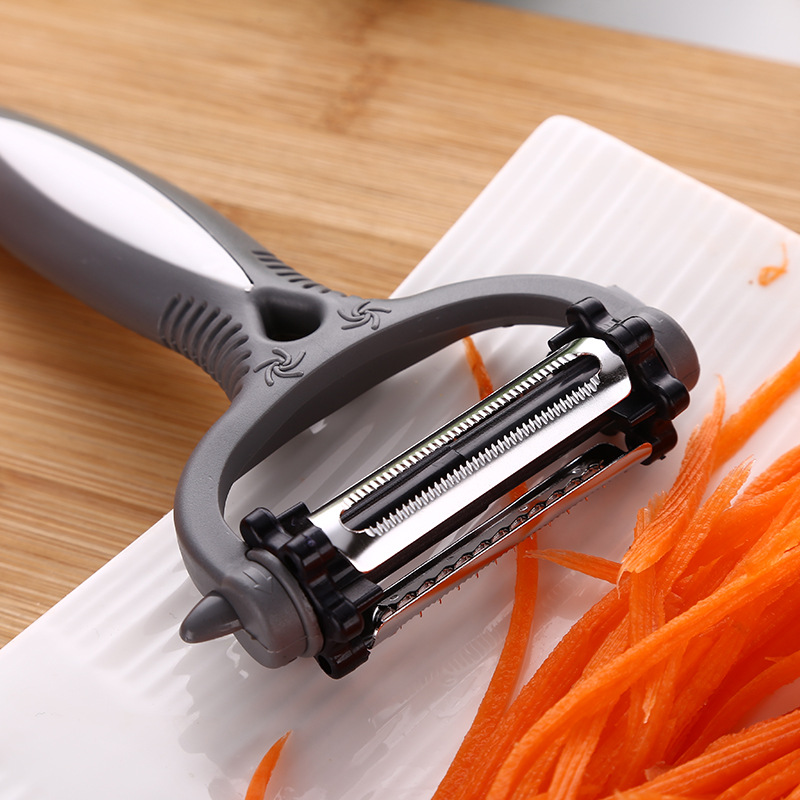 Mango de plástico raspador raspador raspador raspador cuchillo raspador cuchillo raspador de melón U-shaped gadget de cocina doméstica