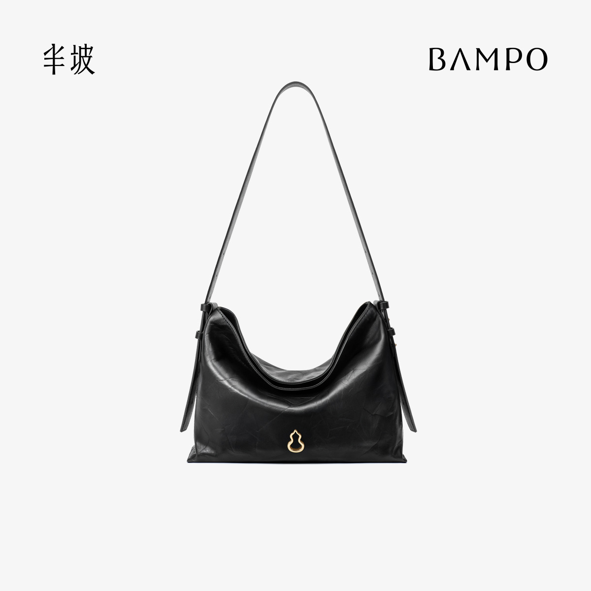 [Dong Jie Style] BAMPO Banpo Mianmian Medium Bag - Top Grain Cowhide Tote, Commuter Crossbody Hobo Bag - Thumbnail 5