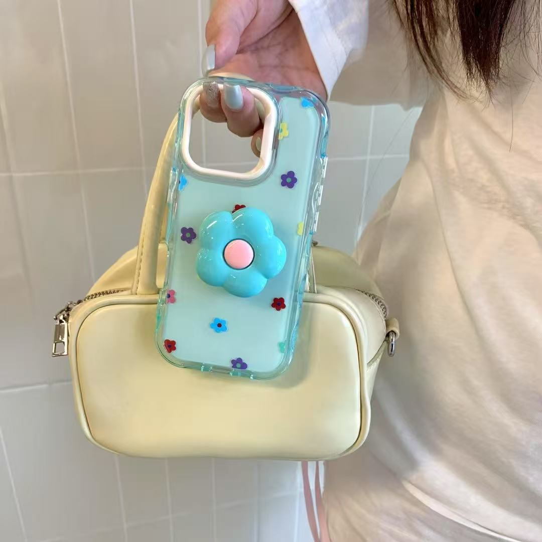 Flores de dopamina de colores para Apple 15Pro/16Pro funda para teléfono móvil 14PM verano 13 femenino 16PM pareja