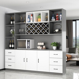 Modern Simple Home Wine Cabinet Living Room Sideboard Cabinet Integrated Wall Cabinet Storage Cabinet High Cabinet Bar Cabinet
