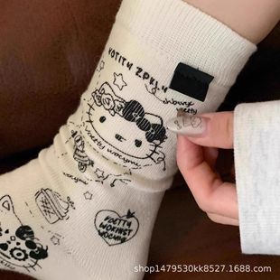 ��Ͳ�mhellokitty�L�m���ﶬ�ɐۻ�ɫŮ������ins����ϵ���ӖЬ