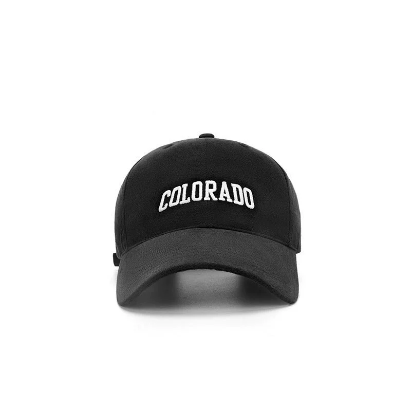 Baseball cap with embroidery, adjustable one-size, washed cotton look, multi-color options