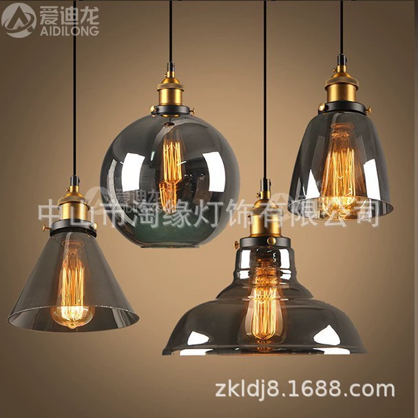 Glass Ceiling Lamp, американский стиль светильник из стеклянных колб для гостиной, легкий вес 1,5 кг
