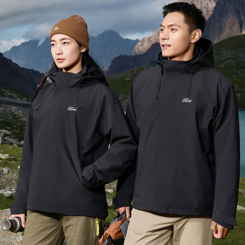 Autumn and Winter New Three-In-One Jacket, Fishing and Camping Soft Shell Outdoor Mountaineering Clothing, Windproof Clothing, Custom Work Clothes