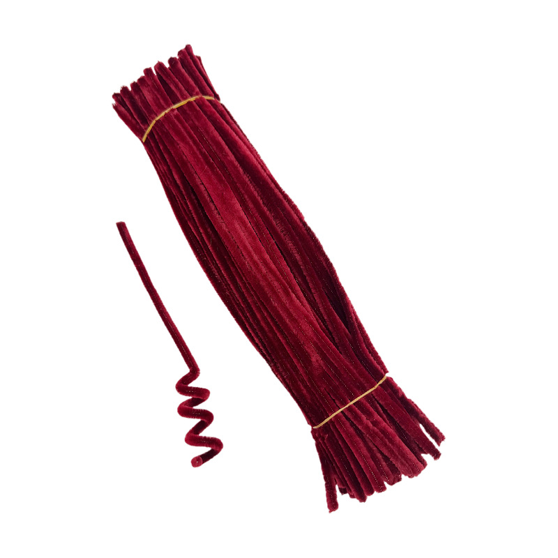 Cifrado [6mm Twisted stick] DIY tiras de lana de colores material hecho a mano de los niños ramo de terciopelo de dinosaurio lana Raíz de lana tiras