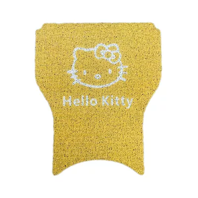 No.9 Qmix Electric Vehicle Waterproof Foot Mat Waterproof Non-Slip Foot Pedal No.9 QZMIX Silk Ring Foot Mat Retrofit Accessories (Electric vehicle foot mat) - qznixqnix-yellow-hello-kitty