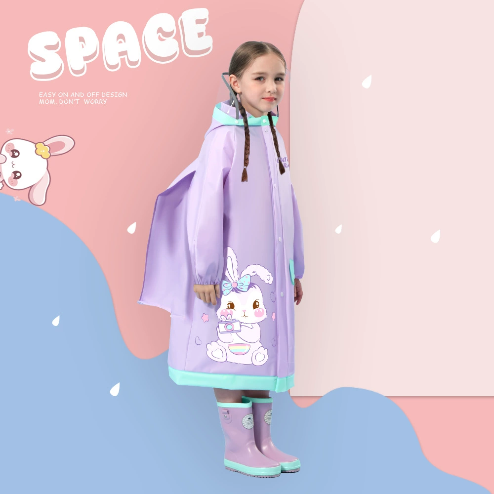 Детские плащи, девочки, девочки, ученики начальной школы, специальные летние новые школьные сумки, водонепроницаемые большие детские пончо