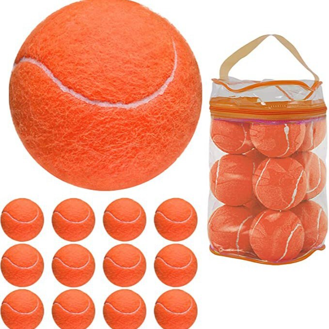 High Stretch Rubber Resistant Tennis Training Game Ball Pressure Tennis Orange Blue Yellow White Pet Ball