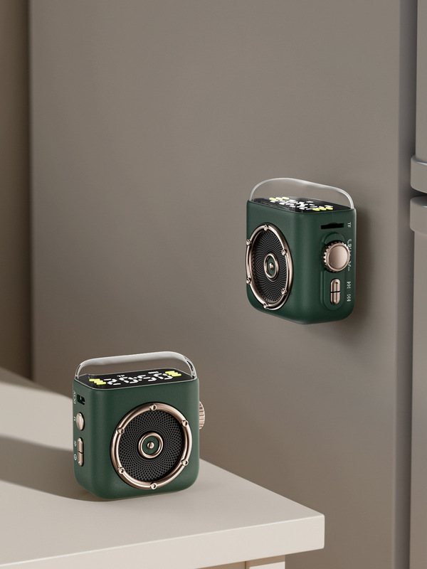 新しい磁気ナイトライト時計 Bluetooth オーディオサブウーファースピーカーポータブル家庭用屋外磁気バッククリップオーディオ|undefined