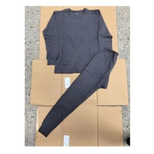 路五秋衣裤保暖内衣裤灰色条纹冬季莫代尔保暖秋衣裤套装内务统一