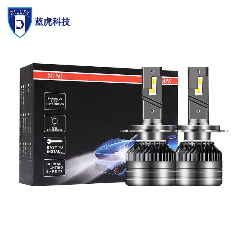 Мощная 55W светодиодная фара для автомобиля H7 H4, суперяркая модифицированная светодиодная фара со встроенным декодером.