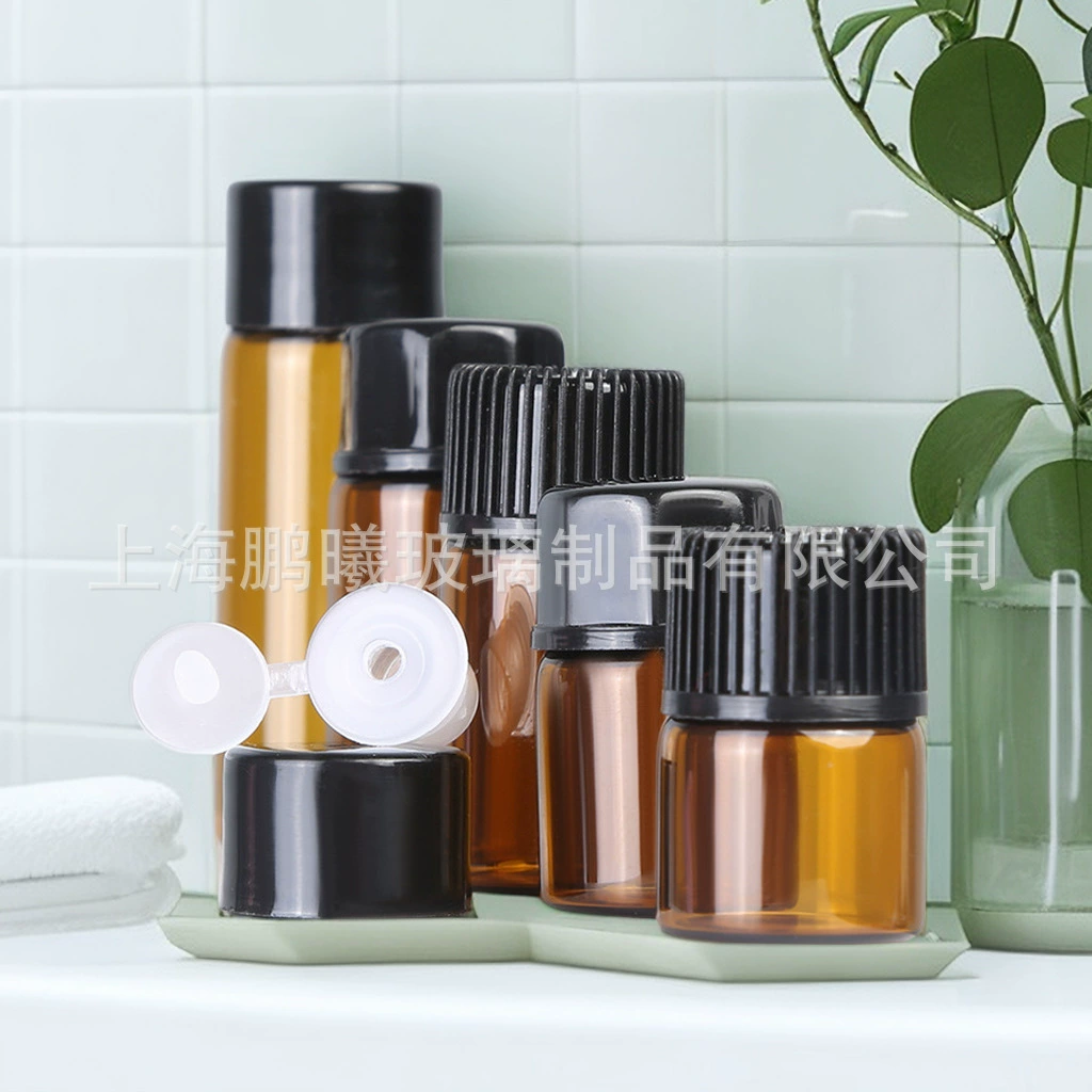 1ml2ml3ml4ml5ml производитель в наличии Коричневый небольшой образец бутылки суб бутылка коричневый эфирное масло бутылка Сущность жидкости бутылка