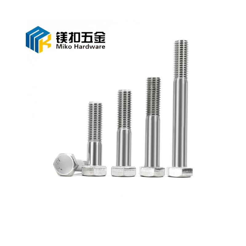 Поставка 304 нержавеющая сталь внешний шестигранный болт DIN931 толстый стержень половина зуба внешний шестигранный винт M8