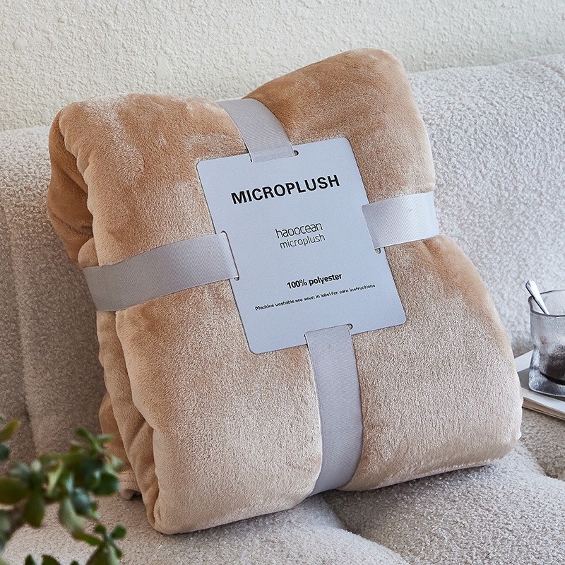 Manta de Franela de Color Sólido Estilo Europeo, Manta para Siesta, Clase A, Manta de Oficina, Manta de Regalo para Dormitorio, Venta al por Mayor