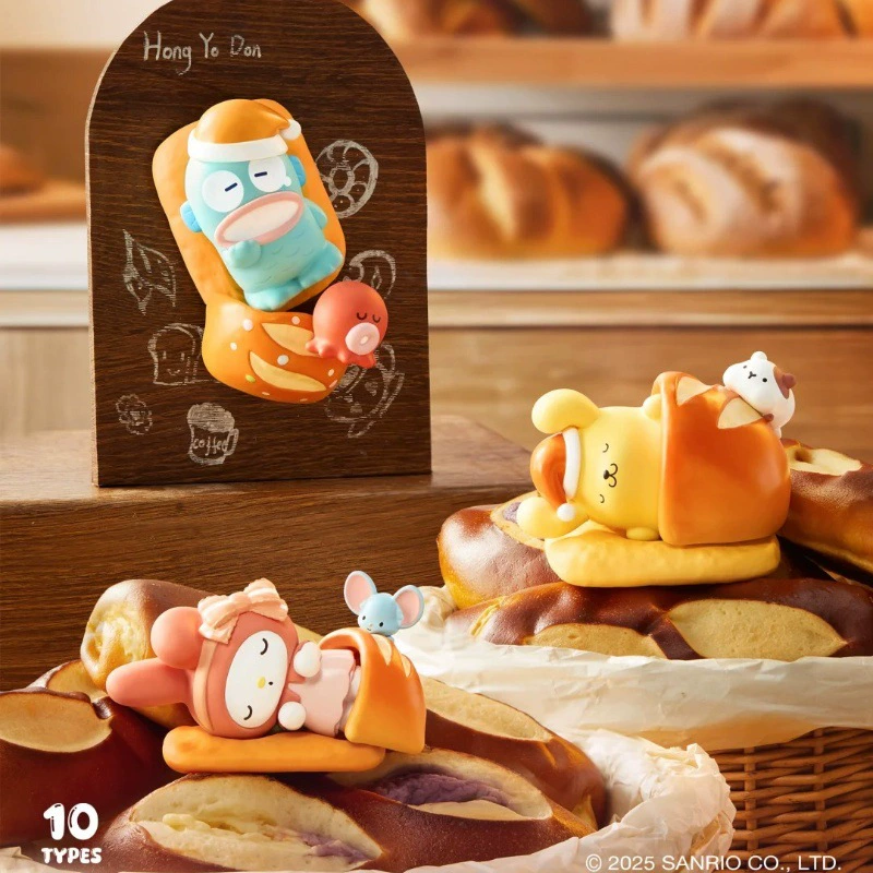 Мингчуансйй Оноин Санрио серия Happy Baking Фигурка Слепая коробка Трендовый котик уродливая рыбка украшение подарок