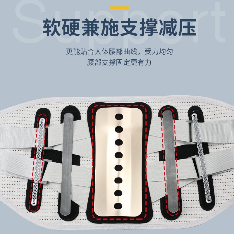 新しいホットプレスウエストサポートベルト、通気性のあるウエストサポート、調節可能なサポートウエスト固定ベルト、フィットネススチールプレートサポートウエストサポートベルト|undefined