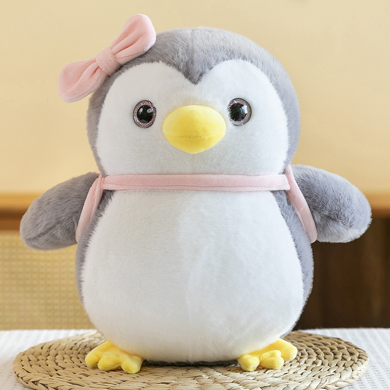 新しいかわいいバックパックペンギンカップル人形ぬいぐるみ人形クリエイティブ子供人形誕生日ギフト卸売|undefined