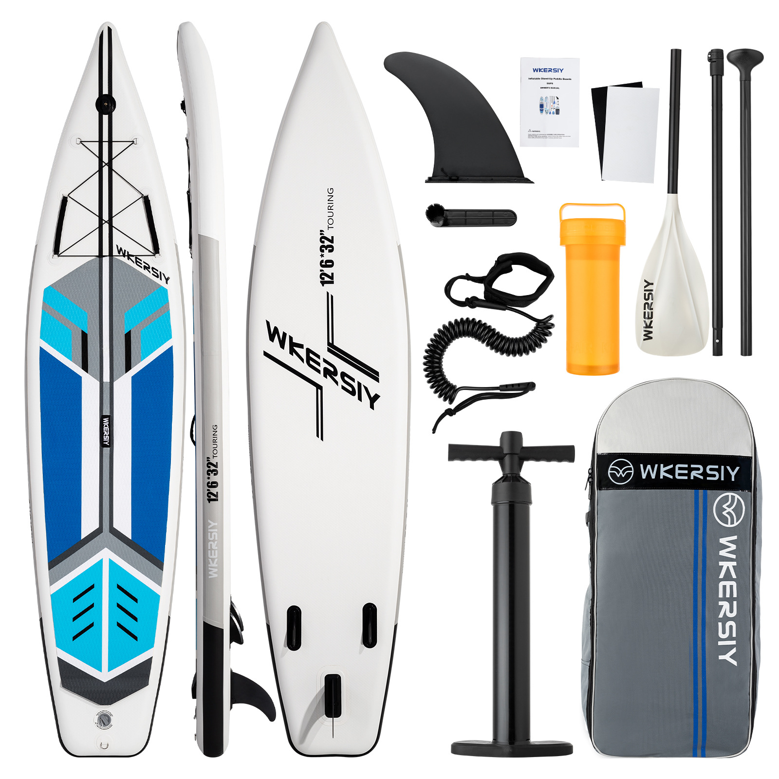 Cross-Border Export 380 Extra-Long Travel Paddle Board Fast Paddle Board Sup Inflatable Surfboard Family Paddle Board Double Paddle Board