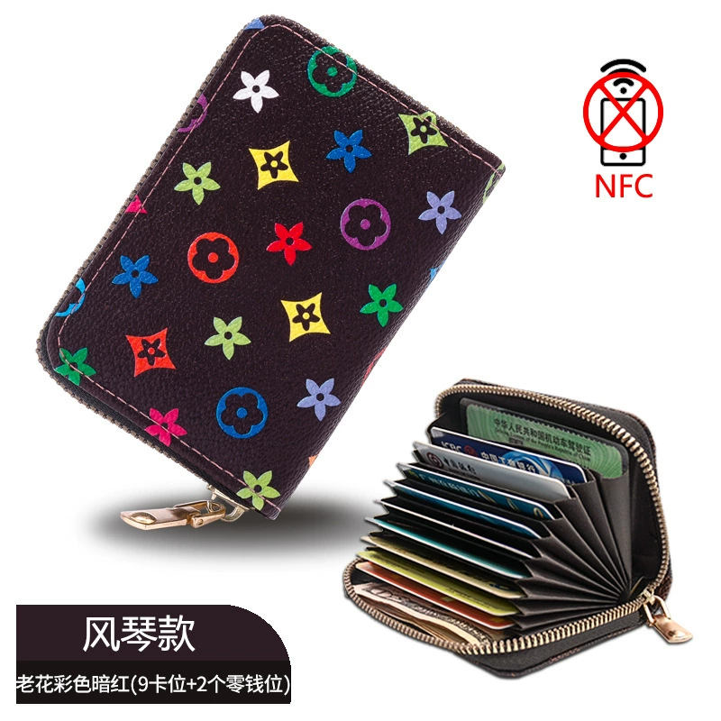 Clsso Organ Card Holder Wallet with Zipper - Korean Style Men's Card Organizer Set