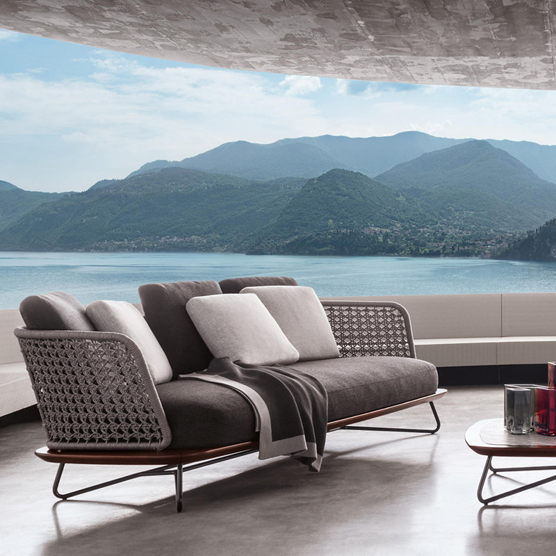 Villa al aire libre sofá patio al aire libre Hotel ratán ocio al aire libre jardín B & B sofá combinación impermeable protección solar