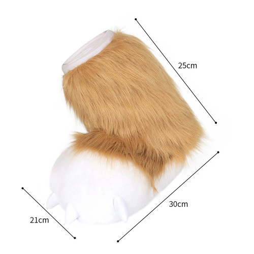 A drop-shipping fursuit, hand-made meat pads, plush animal paw socks, comic show role-play clothing accessories